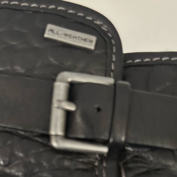 Bionica All-Weather Double Strap Buckle Side Zip Black Leather Boots Size 7 M - Picture 12 of 12